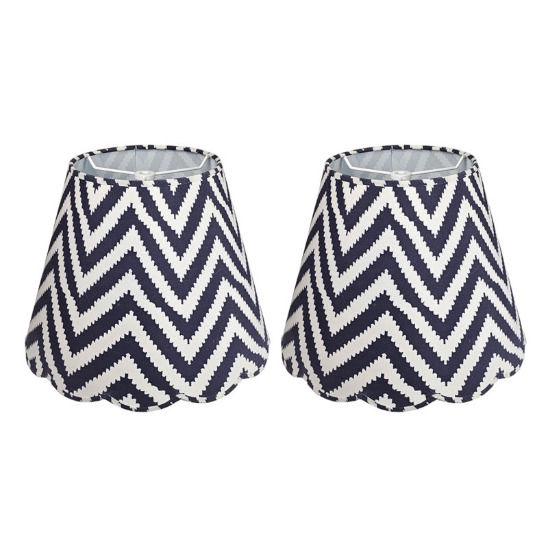 Abat-jour empire en tissu 10 "H