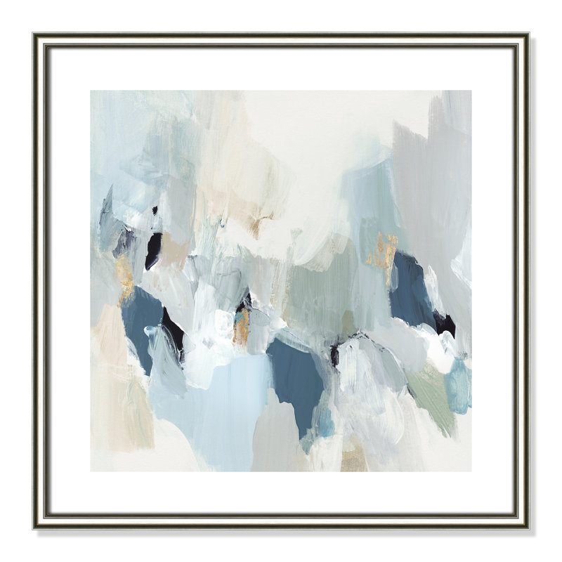 «Little Talks II» par Isabelle Z - reproduction d'art sur toile, H 17 po x l 17 po, Papier dans un cadre photo, Argent