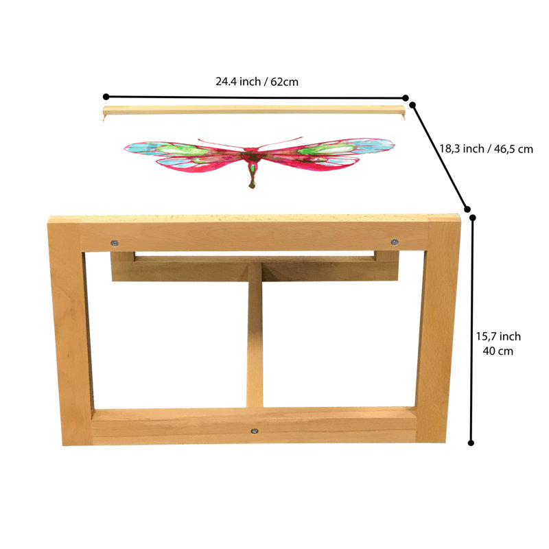 Ihab Sled Coffee Table, 40cm H x 46.5cm W x 62cm D