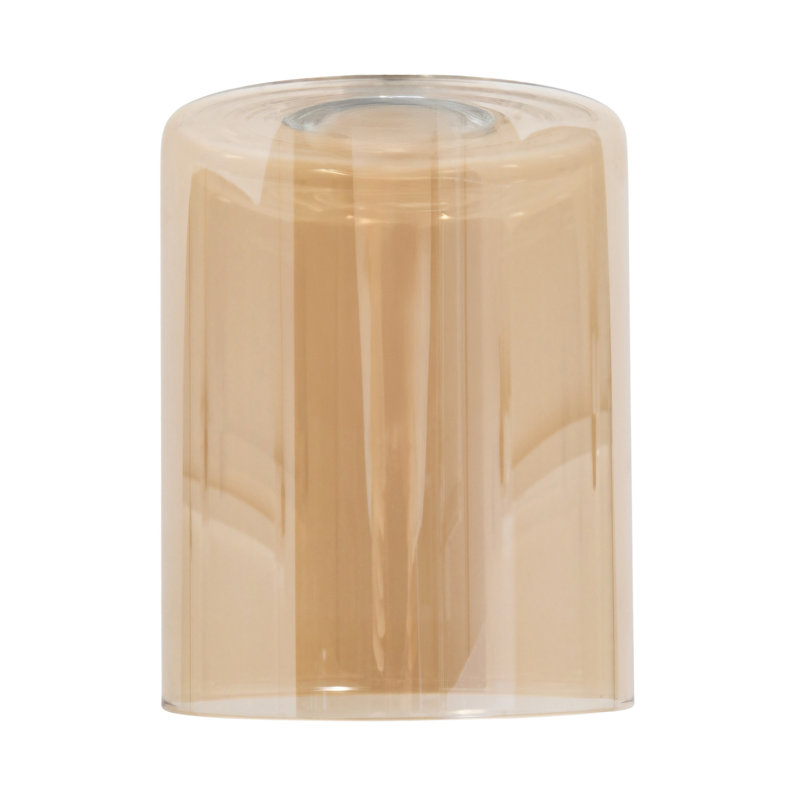15cm H Glass Lamp Shade in Amber