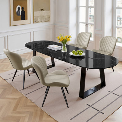 Upholstered Dining Chairs in Scandinavian Style