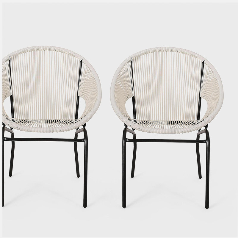 Élégante décoration de salle à manger, chaises décoratives exquises, Blanc
