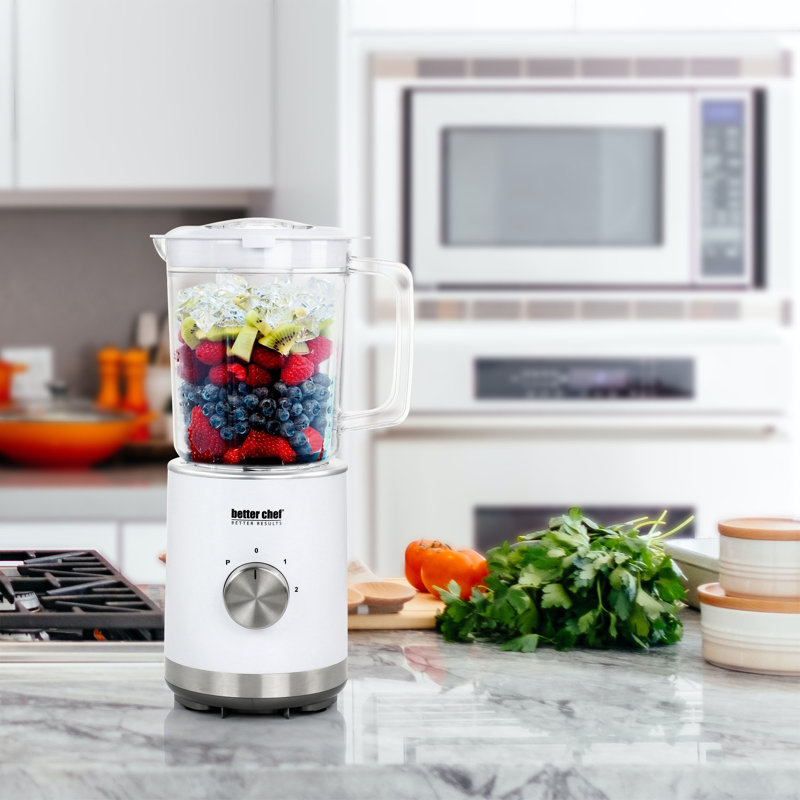Better Chef 2 Speed 24oz. Countertop Blender, White