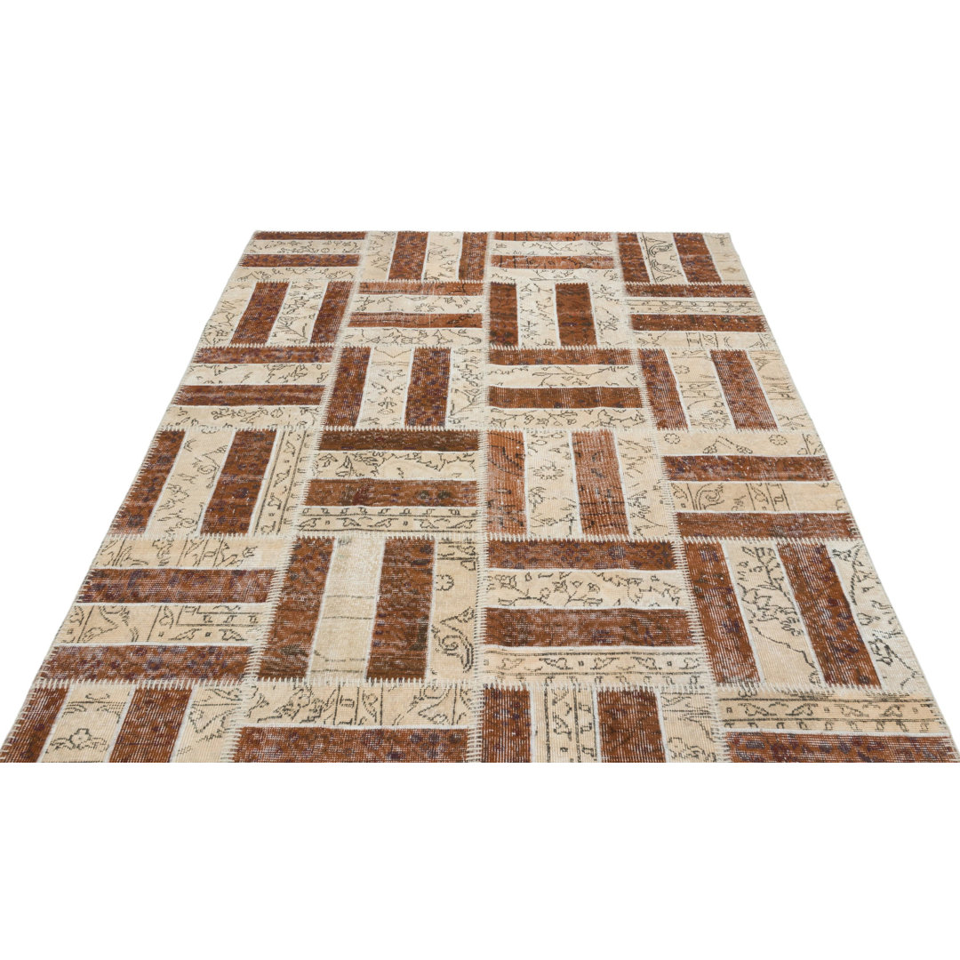 Restrepo Hand Knotted Hand Knotted Gray Area Rug