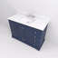 Meuble-lavabo simple l 48 po x P 22 po, comptoir en quartz blanc