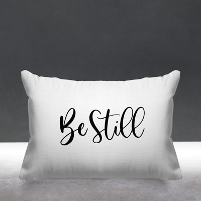 Aspire Be Still Outdoor Rectangular Pillow Cover & Insert