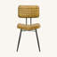 Ensemble de 2 chaises d'appoint rembourrées en cuir, noir-713935363