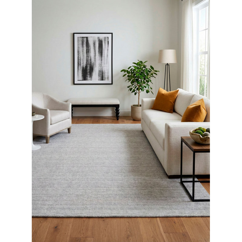 Puja Hand Loomed Indoor Rug, Rectangle 5' x 8'