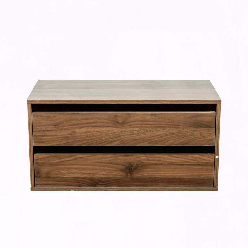 Armoire de rangement murale empilable avec 2 tiroirs