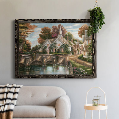 «Country Church», cadre photo, impression sur toile