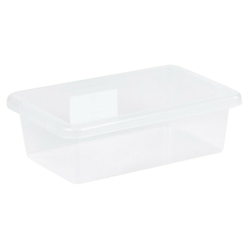 Symple Stuff Plastic Decorative Bin, 7 Litre, Clear