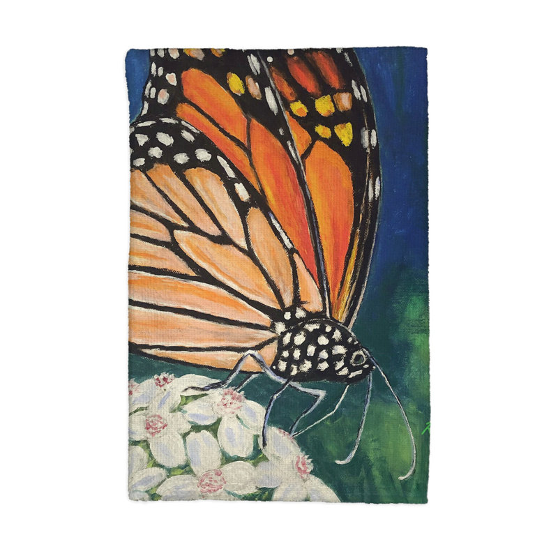 Torchon Monarch and Flower