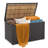 Gymax 51'' W 134 Gallons Water Resistant Wicker Deck Box in Mix Brown