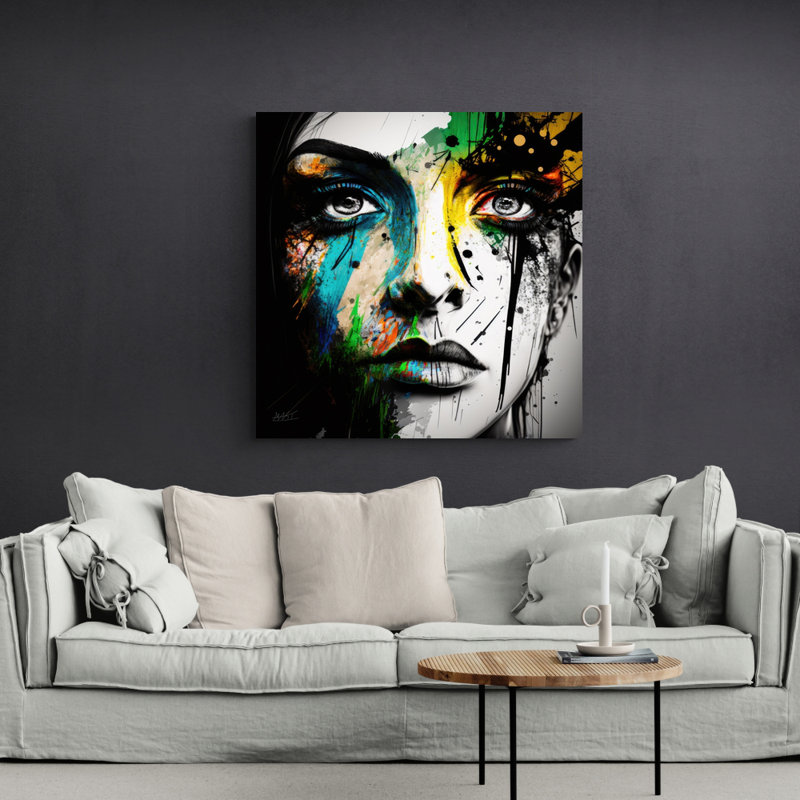 Shades of Humility IV - reproduction sur toile sans cadre, H 36 po x l 36 po x P 1,5 po