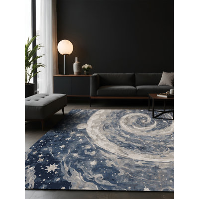 Tapis gris soyeux et moelleux