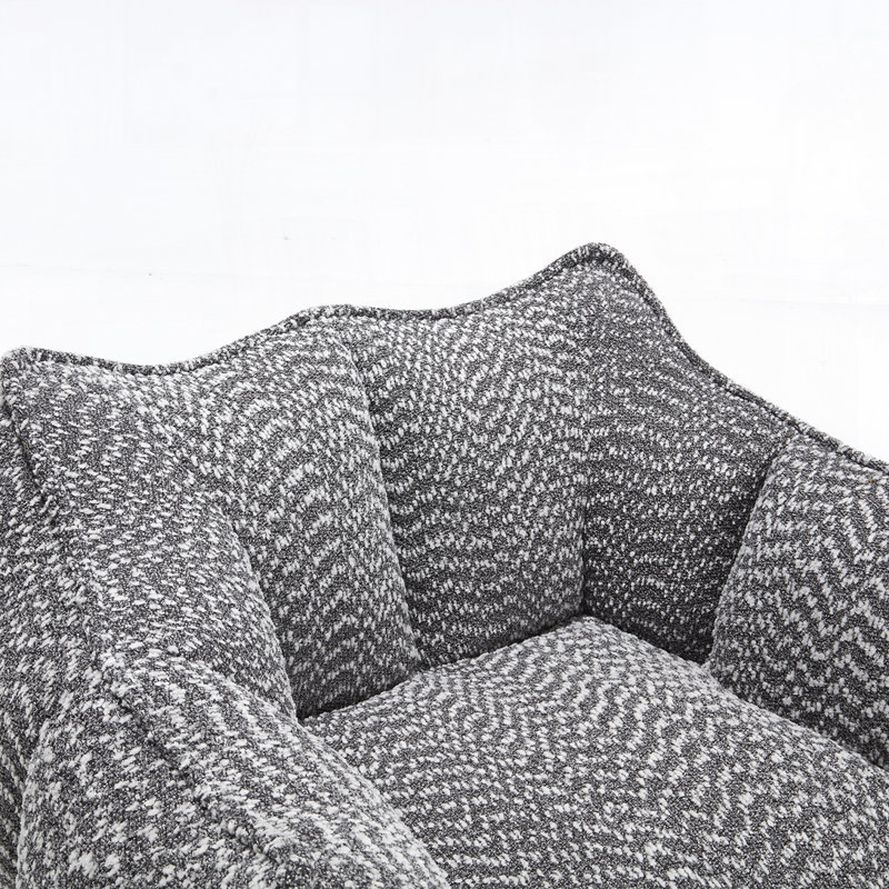 Fauteuil à billes Chenille, Gris chenille, H 30,7 po x l 47,2 po x P 36,2 po