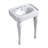 Kingston Brass Derrah 26-Inch Ceramic Console Sink and Legs (8-Inch, 3-Hole)