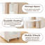 Bureau pliable avec tablettes de rangement - Bureau extensible peu encombrant pour petits espaces