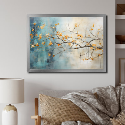 «Orange Teal», impression sur toile
