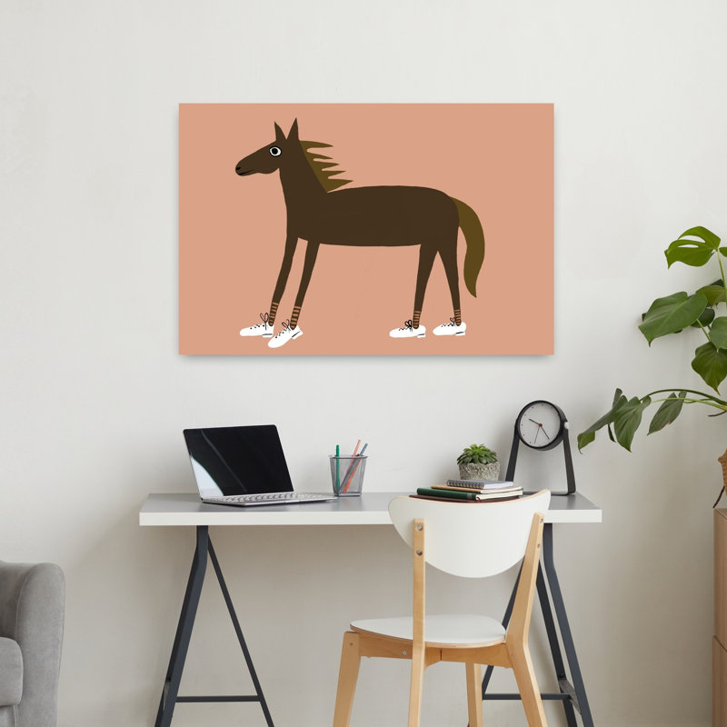 Cheval, espadrilles modernes, art mural cheval