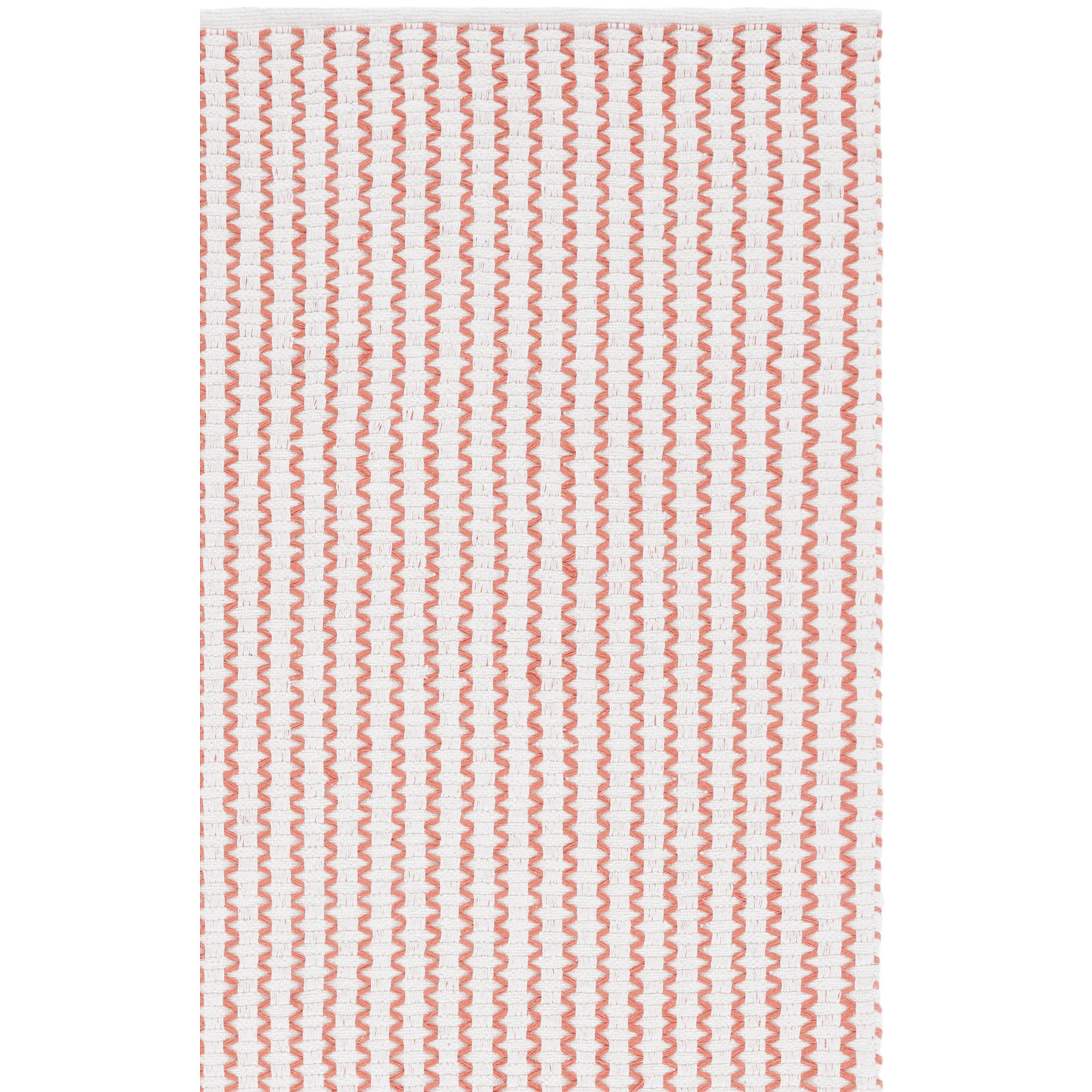 Cape Cod 451 Hand Woven Cotton Pile Chevron / Zig Zag Rug, Rectangle 4' x 6'