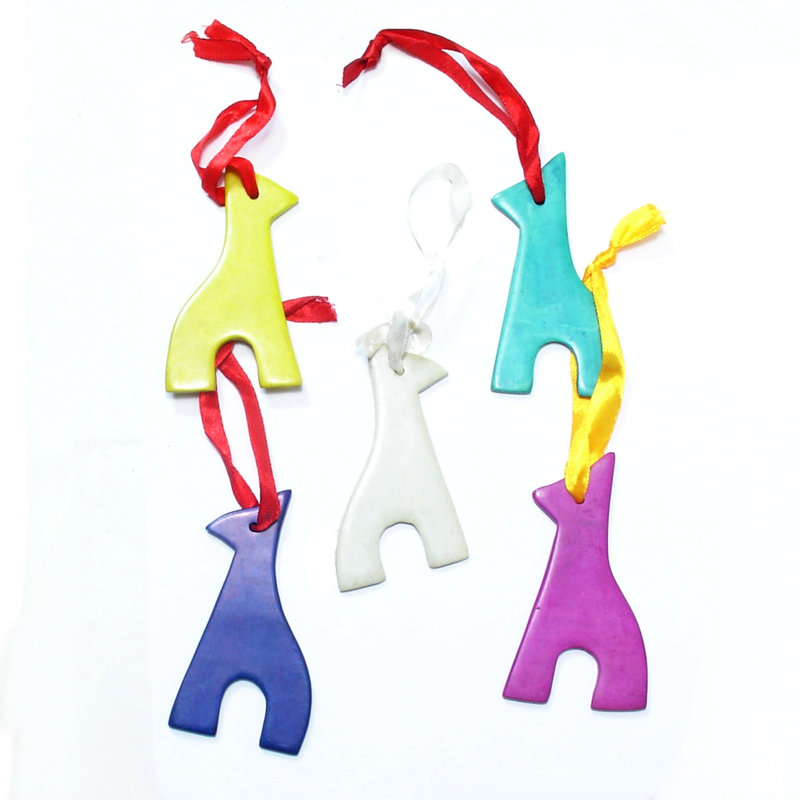 3'' Handmade Stone Animals Hanging Figurine Ornament