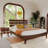 Caden Solid Wood Platform Bed with Adjustable Headboard, Mid-Century Modern-482096209-482096220