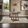Cipolla Wood Finish Fixed Top Round Dining Table - 47"