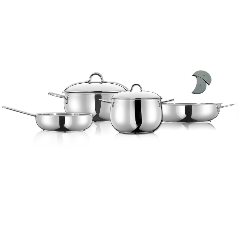 6 - Piece Stainless Steel Cookware Set