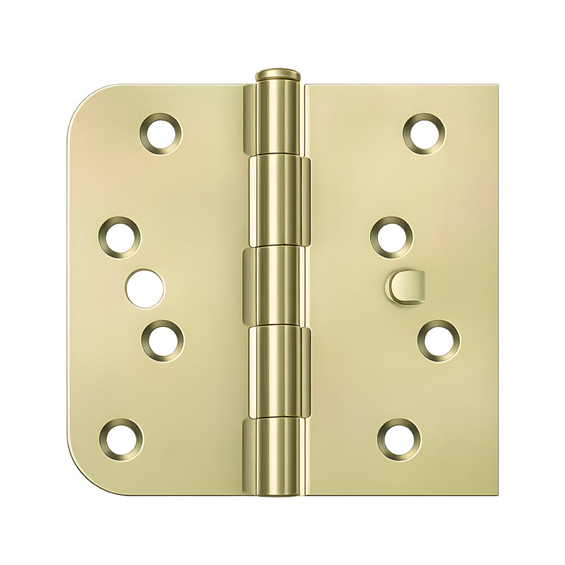 Charnière spéciale pour portes en fibre de verre S41 / 4058BU2DL-S, rayon de 4 po x 4-1 / 4 po x 5/8 po x SQ, roulements à billes, goujon de sécurité en paire de dichromate de zinc