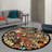 Premium 3D Printed Round Carpet, 5.6 ft Diameter | 100% Polyester, 650 g/m² | Antibacterial Non-Slip PVC Dot Underside | Machine Washable, Pile Height: 0.3 in | Perfect for Living Room, Bedroom & Kids' Play Areas-5865068