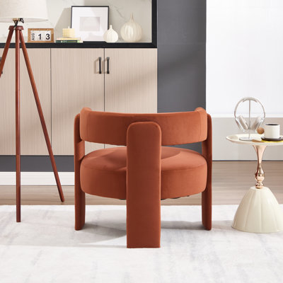 Chaise d'appoint avec pieds en bois robustes