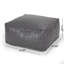 Repose-pieds rectangulaire en similicuir Bambo, gris-322002538