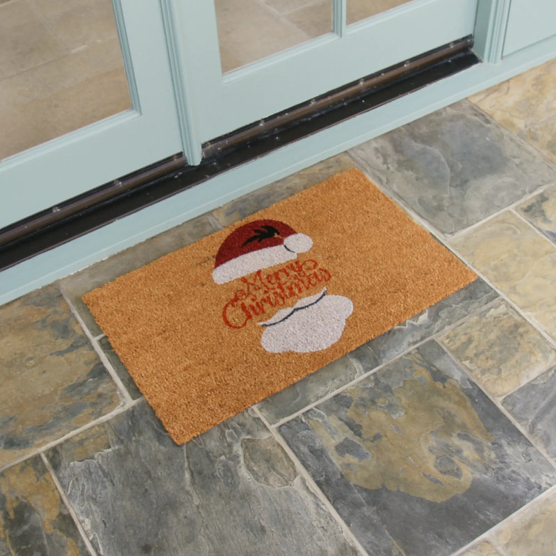 Ensemble de 3 pièces 18 po Dugway Merry Christmas Holiday x 30 po Ensemble de tapis d'extérieur antidérapant