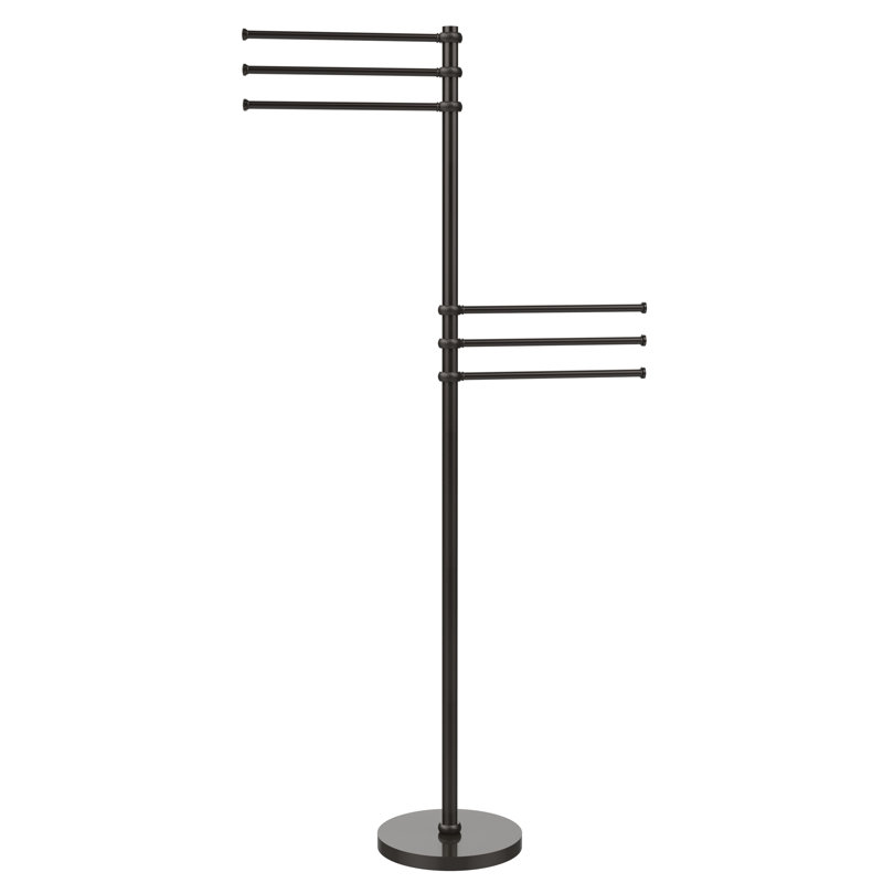Porte-serviettes sur pied 25,5 po, Bronze huilé