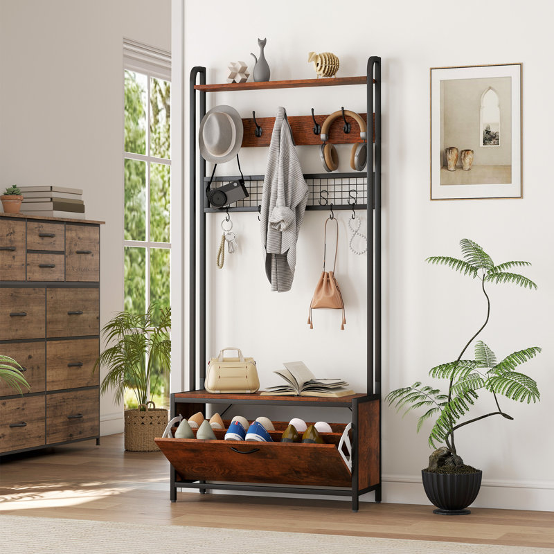 Portemanteau avec porte-chaussures Hall Tree