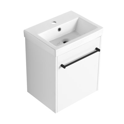 Meuble-lavabo mural sophistiqué avec des caractéristiques haut de gamme pour des espaces élégants