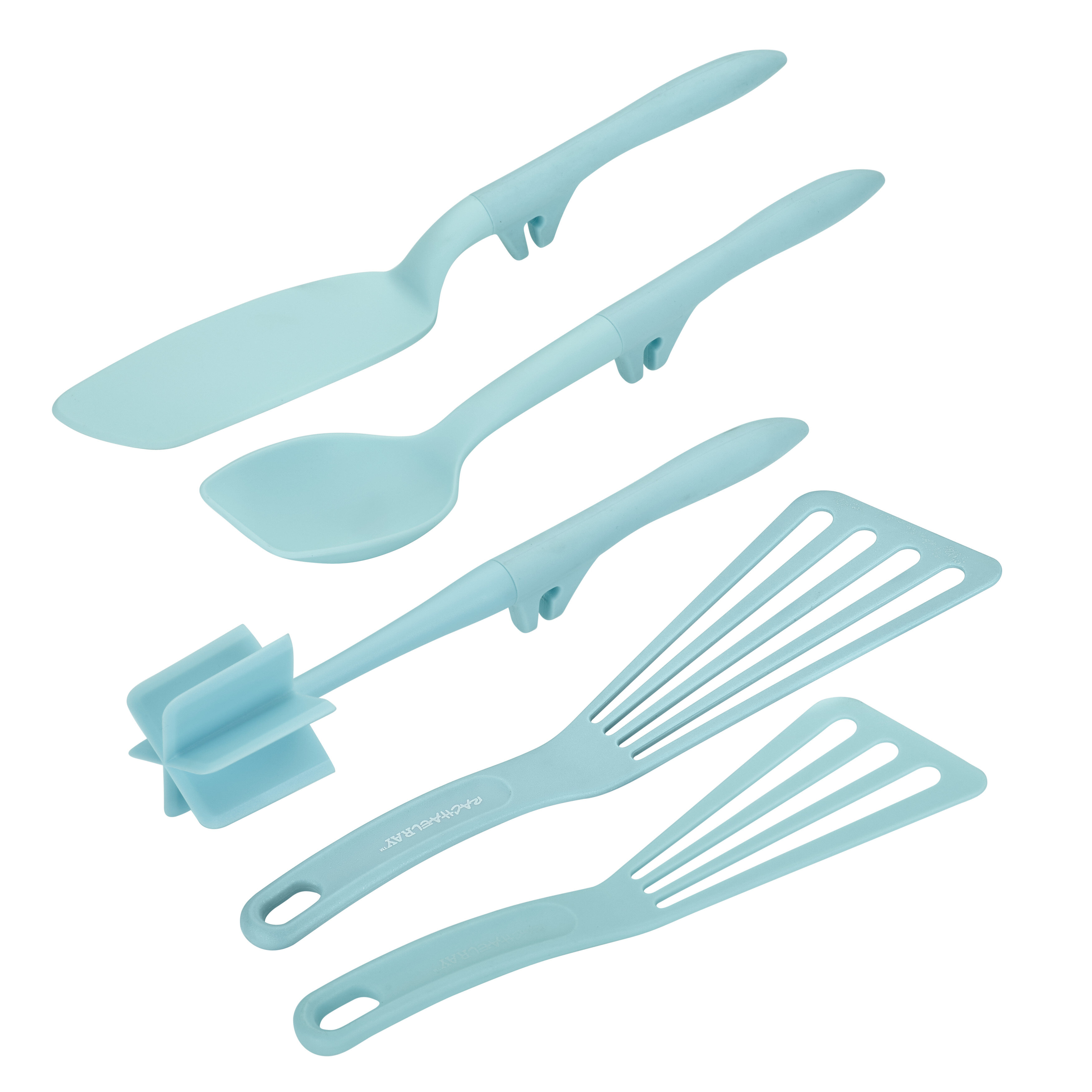 Rachael Ray Cutlery 3-Piece Japanese Stainless Steel Chef Knife Set Teal