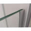 Unidoor Plus 54" W x 30.375" D x 72" H Frameless Pivot Rectangle Shower Enclosure with Fixed Panel-1980653492