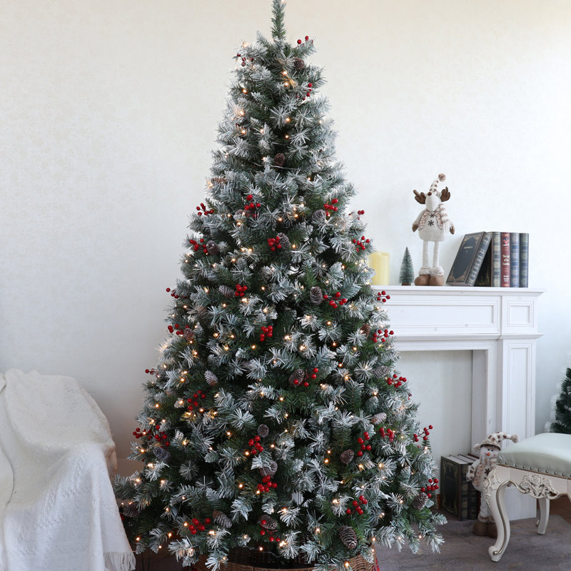 Lighted Artificial Christmas Tree, 5.91ft H