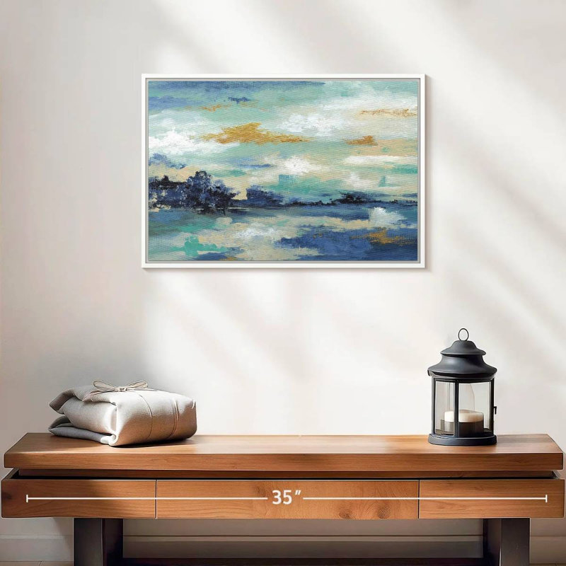 Sea Isle I, Cadre flottant blanc, 19 po x 13 po