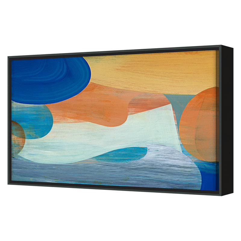 Phoenician Print by Victoria Johnson, Black, 26" H x 40" W x 2.63" D