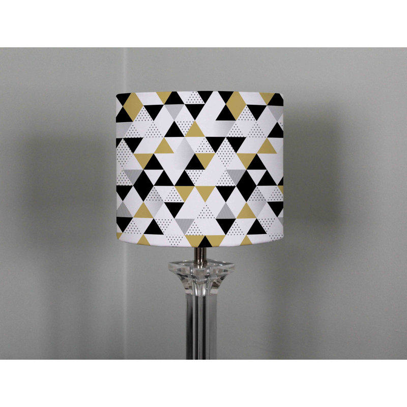 Cotton Drum Lamp Shade ( Uno ), 22cm H x 25cm W x 25cm D