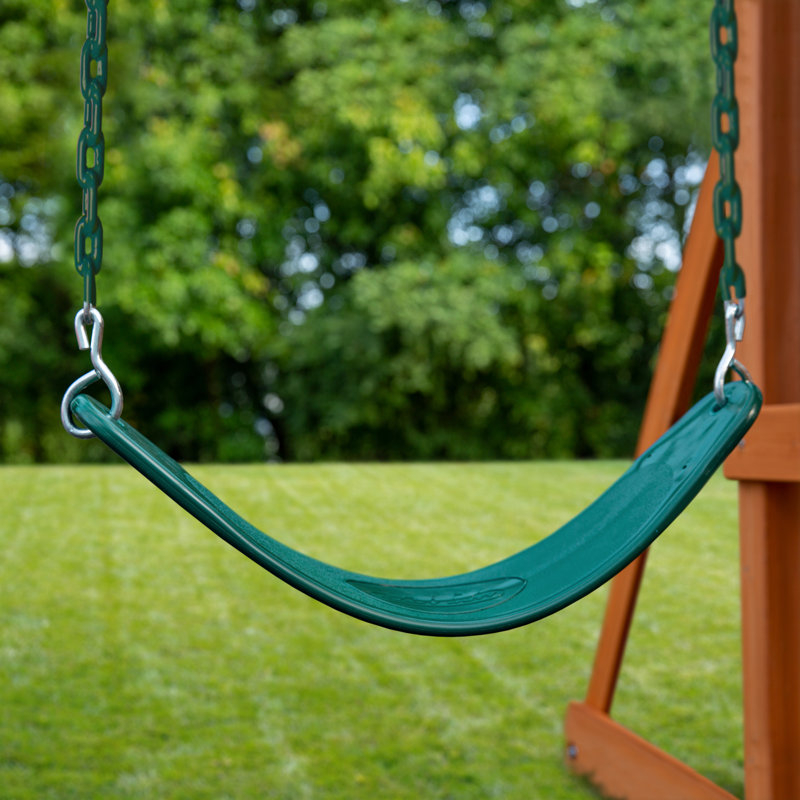 Plastic Swing Seat, Supports up to 115 lbs, Green, Green