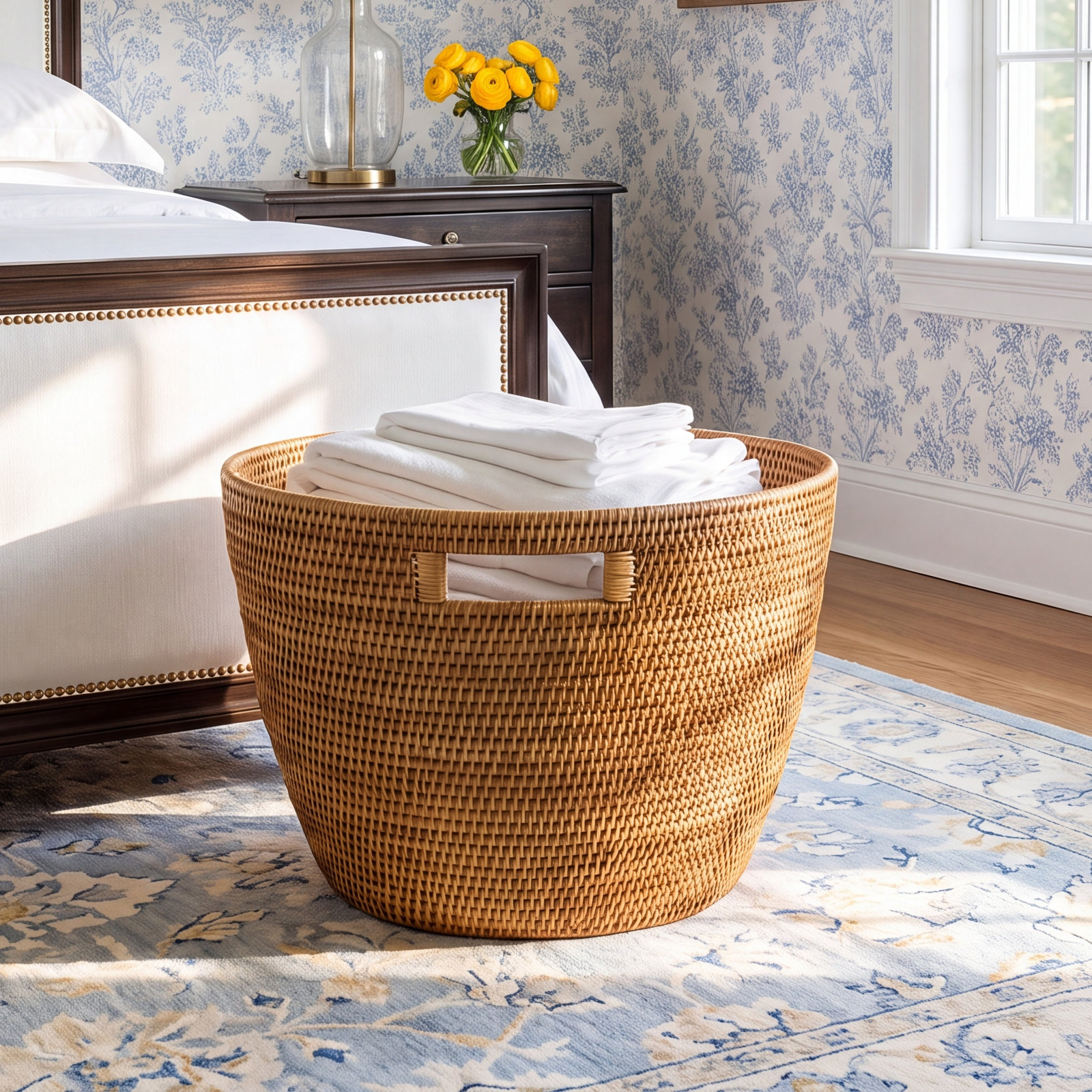 Rael Laundry Basket, Honey Brown