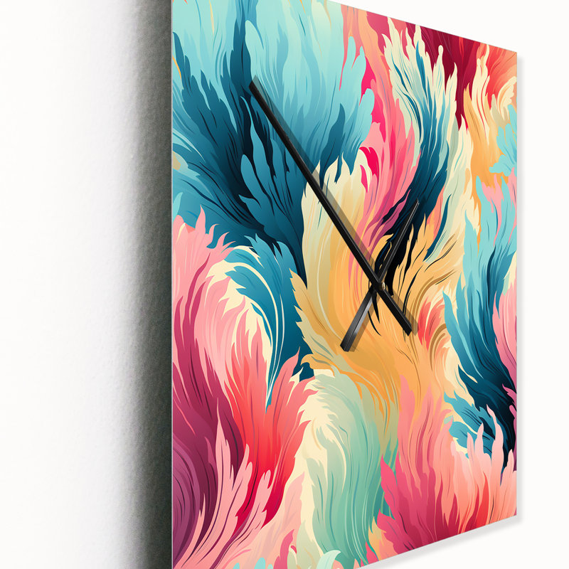 Janayshia - Horloge murale abstraite, Grand