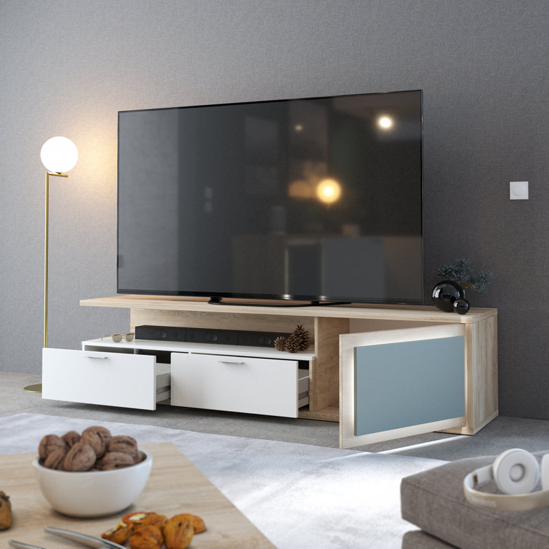 Bacallao Unfinished TV Stand for TVs up to 75"