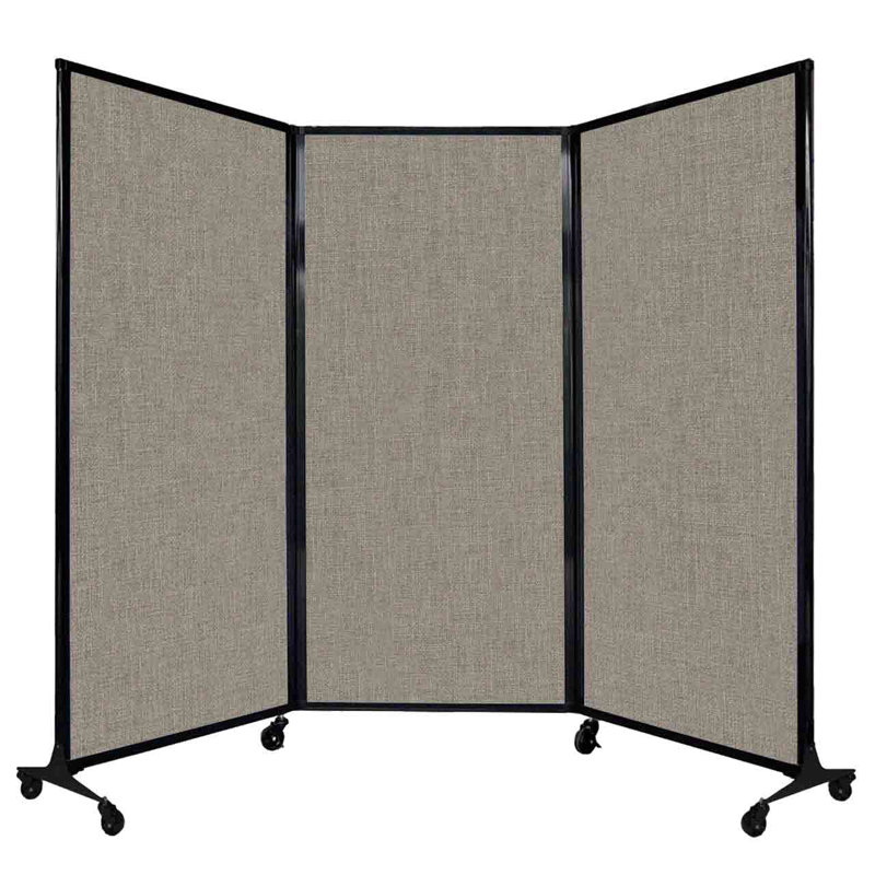Cloison portable QuickWall, Galet chaud, 70"H x 100"L