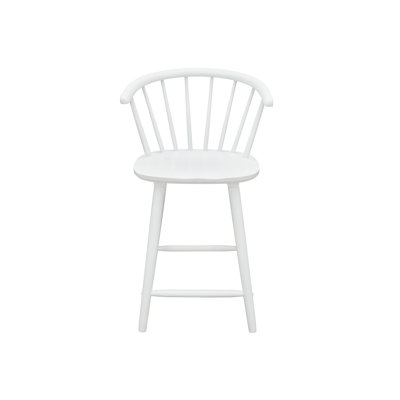 Tabouret à hauteur de comptoir Janna - blanc