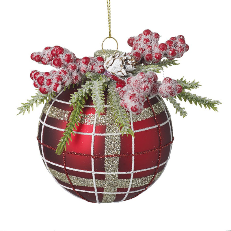 8cm Glass Bauble